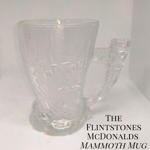 The Flintstones McDonald's Mammoth Mug Vintage Collectible 1993